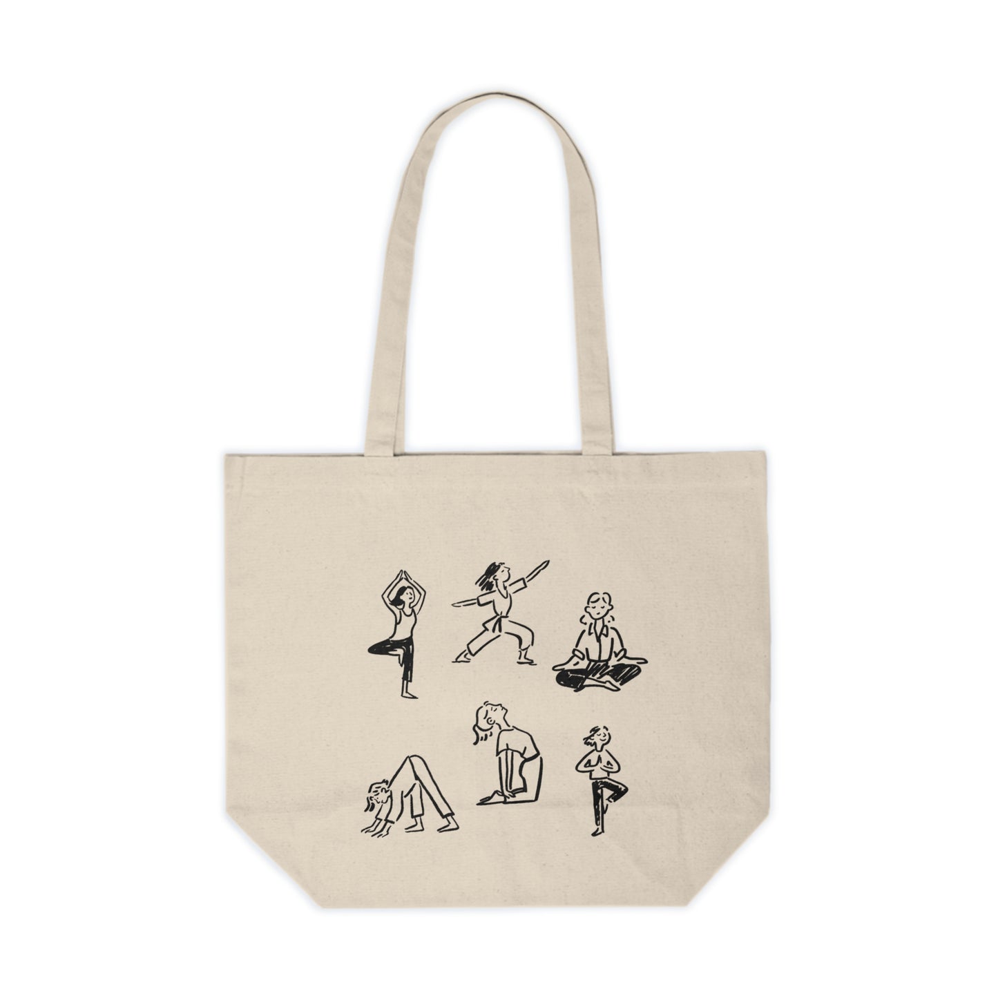 Sac tote en coton écolo - Poses de yoga