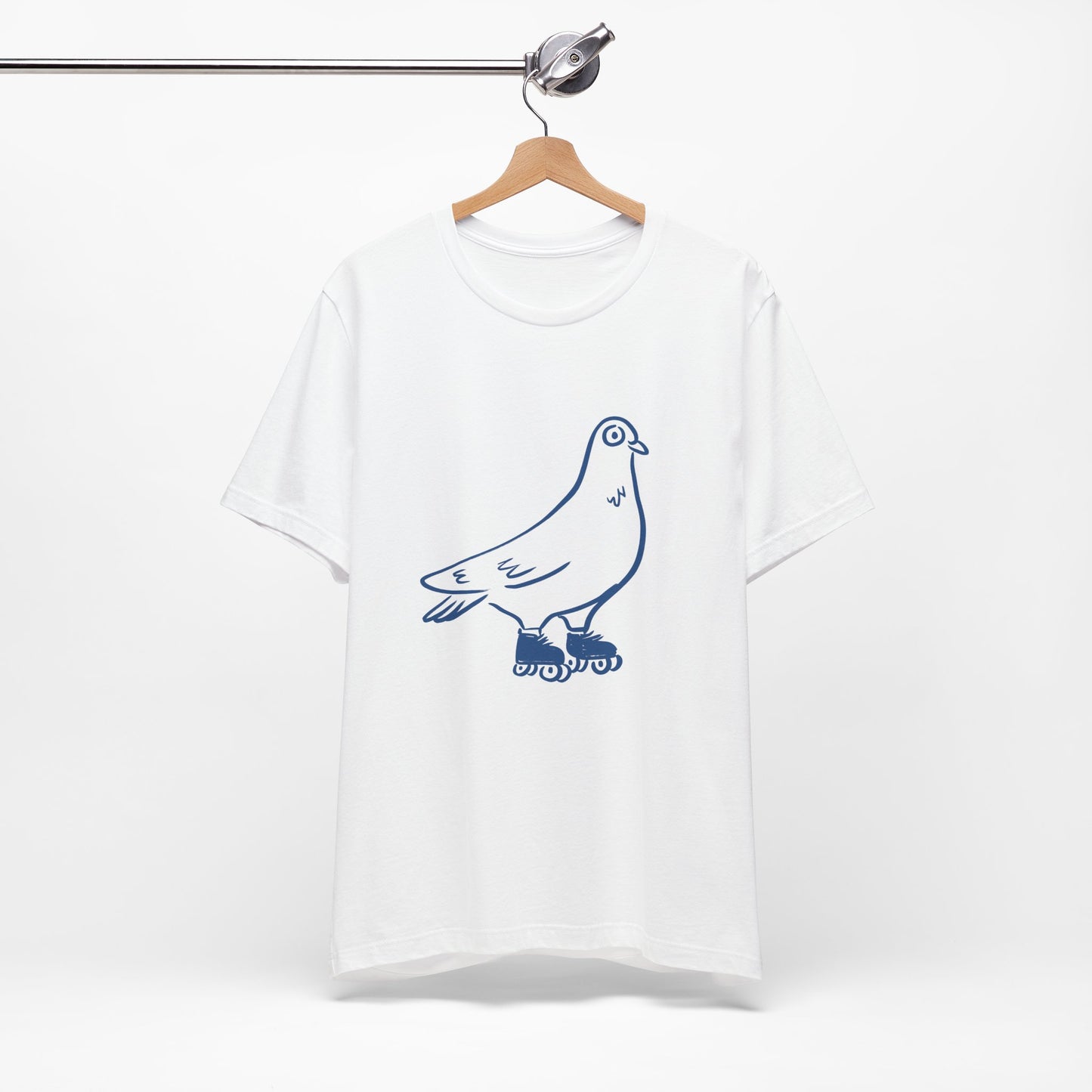 T-shirt écolo en coton durable - Imprimé amusant de pigeon