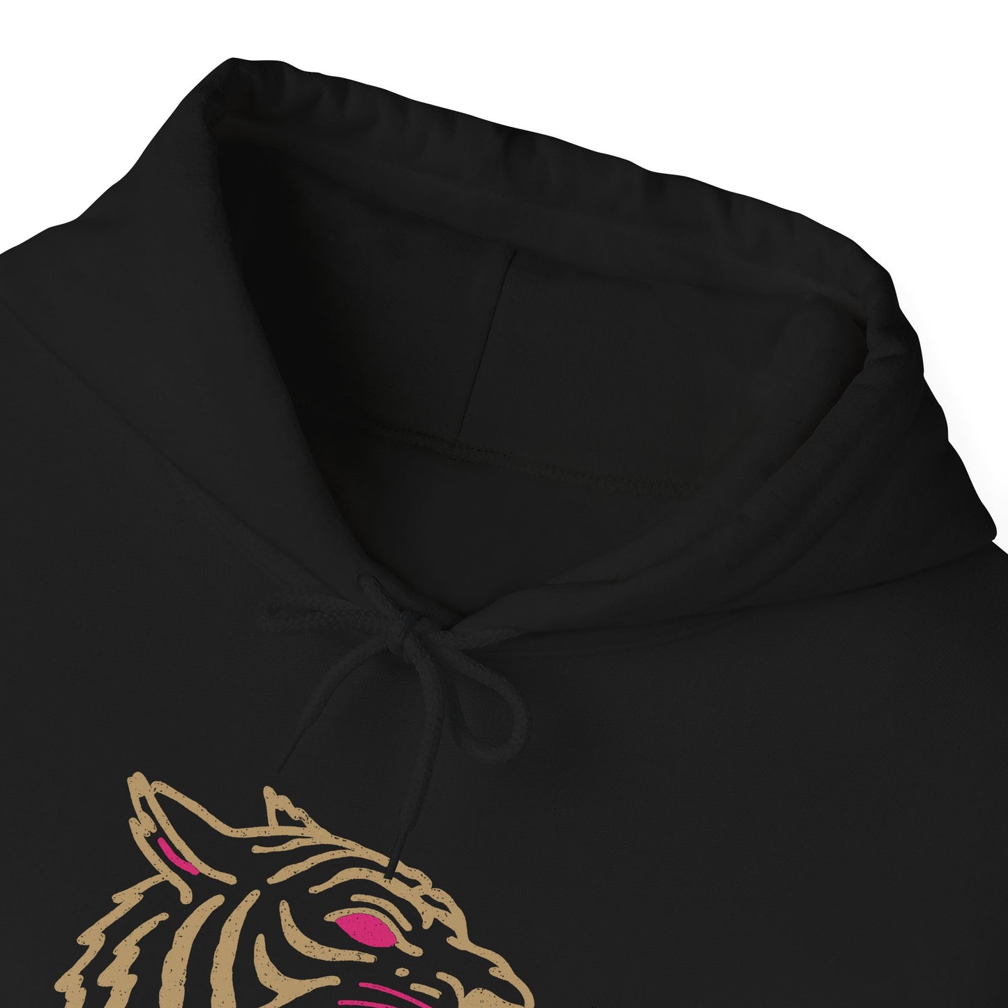 Sweat à capuche en coton durable – Motif de tête de tigre sauvage