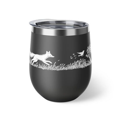 Tasse isotherme de 12 oz en inox - Motif inspiré de la nature
