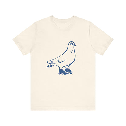 T-shirt écolo en coton durable - Imprimé amusant de pigeon