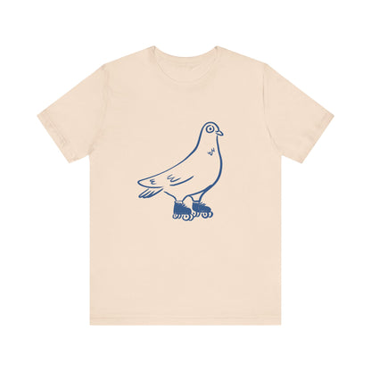 T-shirt écolo en coton durable - Imprimé amusant de pigeon