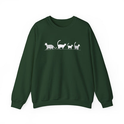 Pull en coton écolo – Chat en file indienne