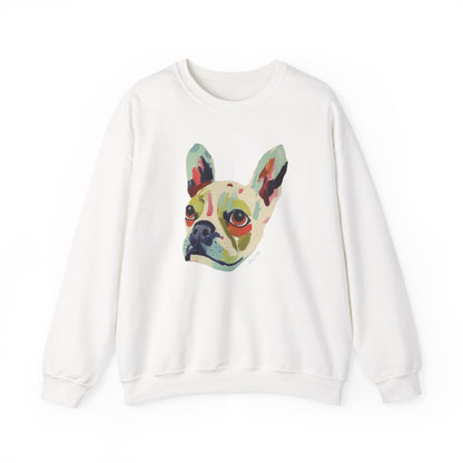 Pull en coton durable – Bouledogue français coloré