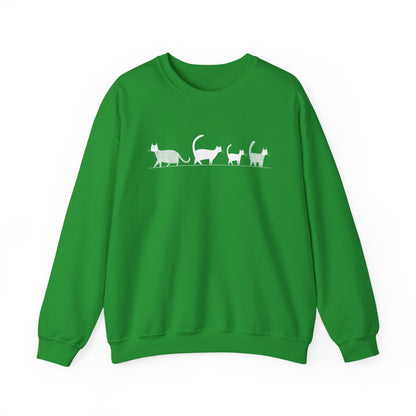 Pull en coton écolo – Chat en file indienne