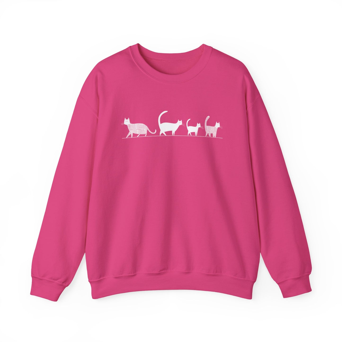 Pull en coton écolo – Chat en file indienne