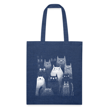 Recycled Tote Bag - heather navy
