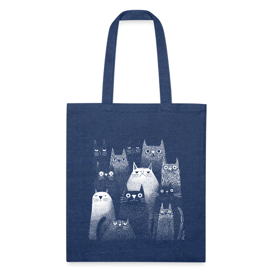 Recycled Tote Bag - heather navy