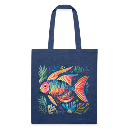 Recycled Tote Bag - heather navy