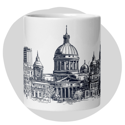 Tasse Marché Bonsecours · Skyline Vieux-Montréal · Souvenir MTL