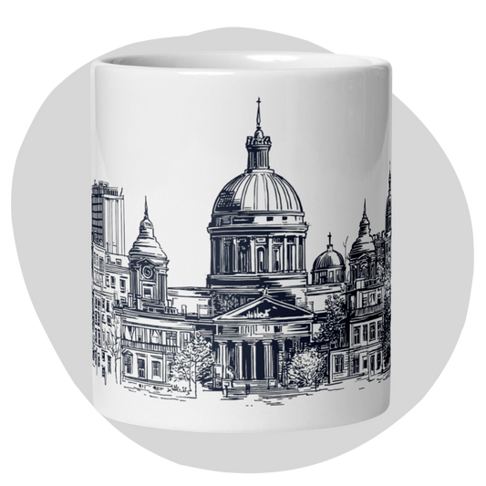 Tasse Marché Bonsecours · Skyline Vieux-Montréal · Souvenir MTL