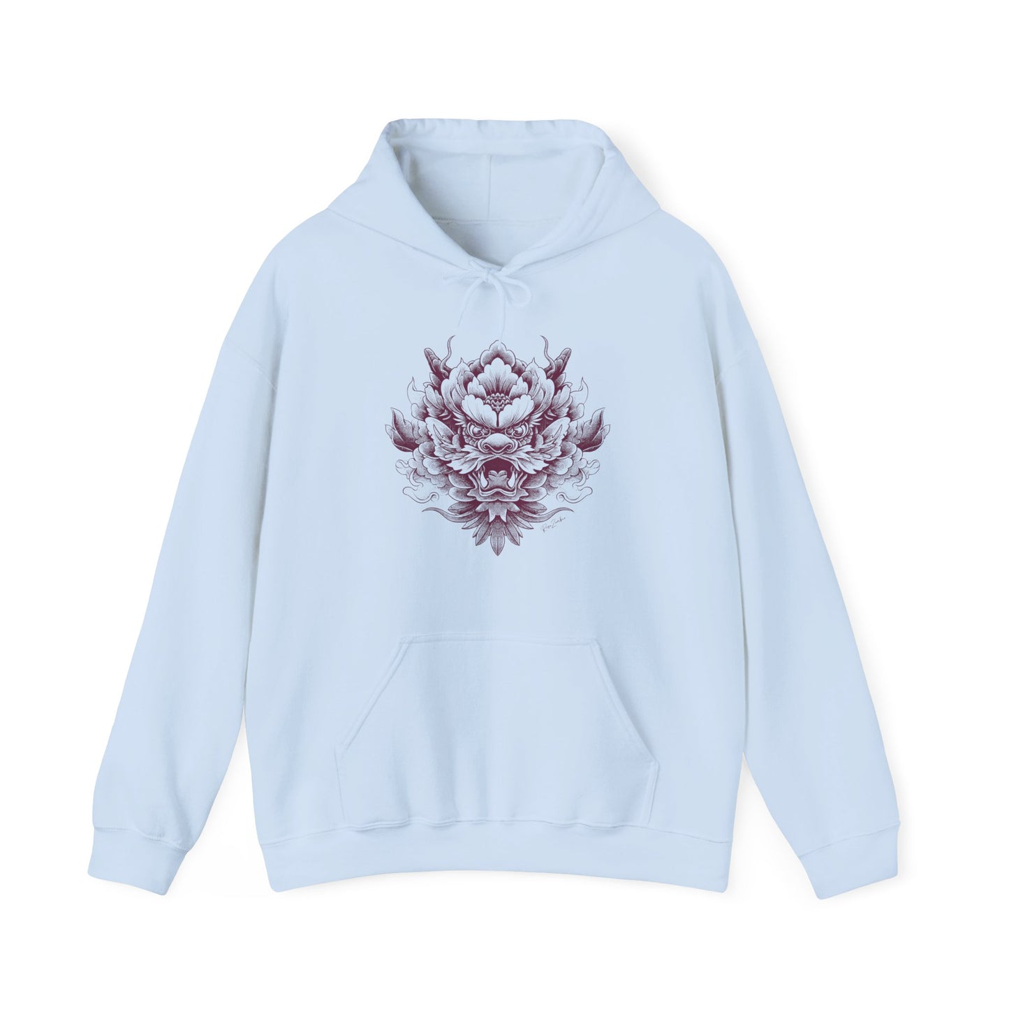 Sweat à capuche en coton durable - Motif artistique unique