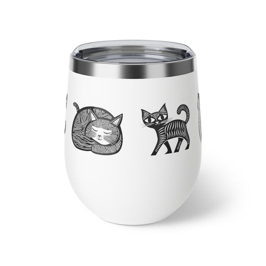 Gobelet en acier inoxydable durable - Motif de chats