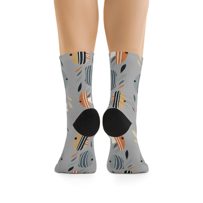 Chaussettes écolo - Motif de poissons tropicaux - rose zombie