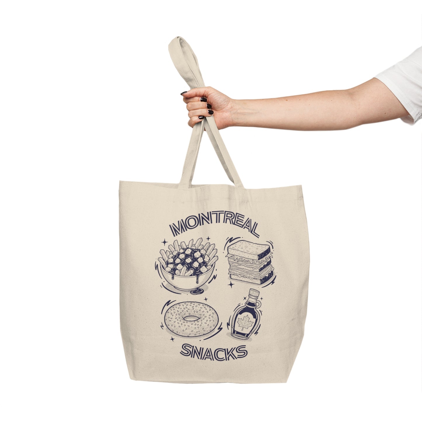 Sac tote en coton écolo - Montreal snacks