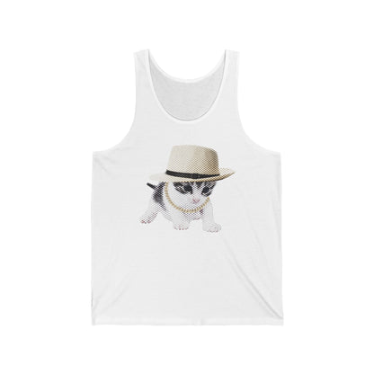 Cami en coton éthique - Chaton gangster