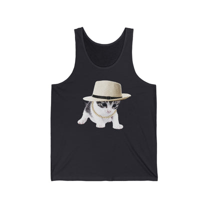 Cami en coton éthique - Chaton gangster