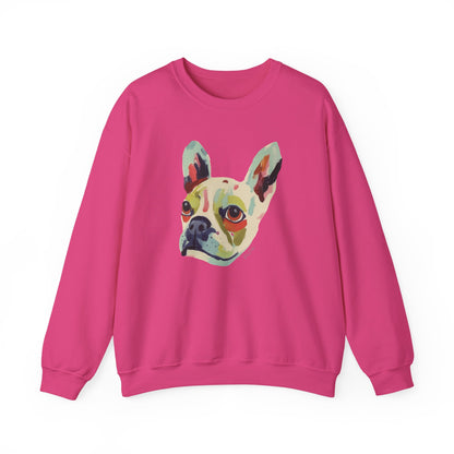 Pull en coton durable – Bouledogue français coloré