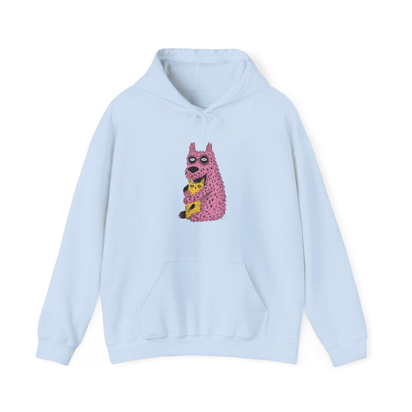 Sweat à capuche en coton durable – Design créatures câlines