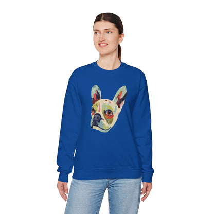 Pull en coton durable – Bouledogue français coloré