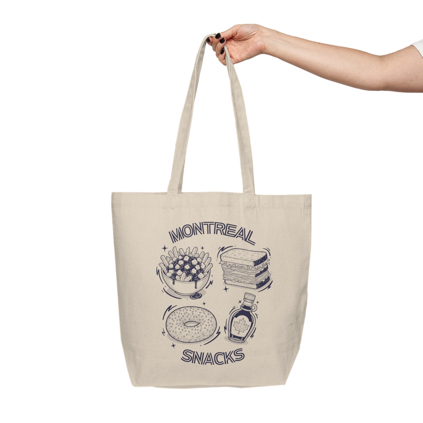 Sac tote en coton écolo - Montreal snacks
