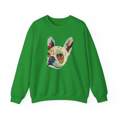 Pull en coton durable – Bouledogue français coloré