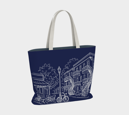 Large tote bag – Plateau Mont-Royal neighbourhood