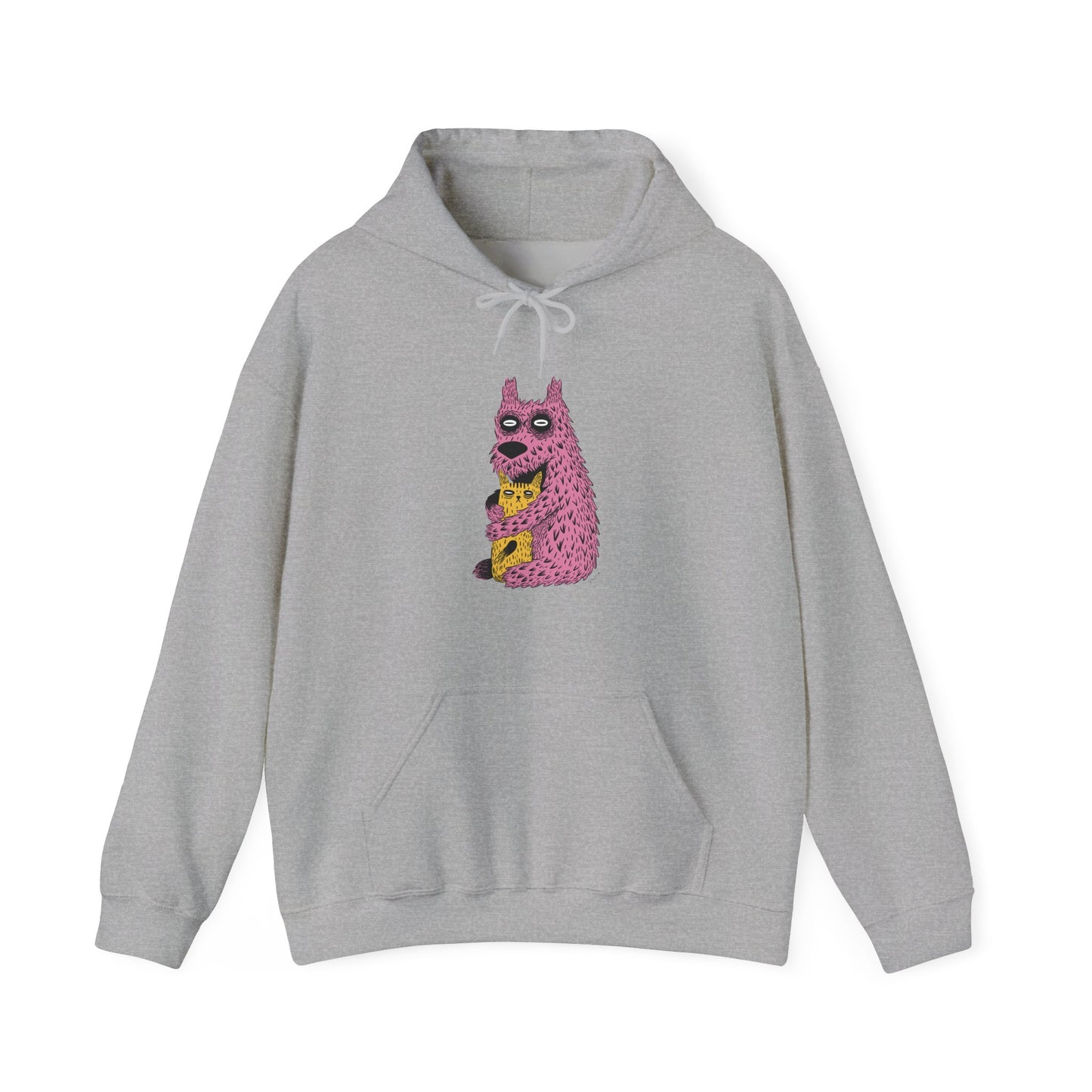 Sweat à capuche en coton durable – Design créatures câlines