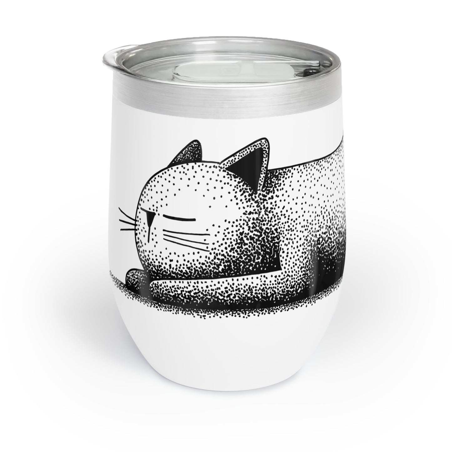 Gobelet de 12 oz en acier inoxydable – Chat qui dort