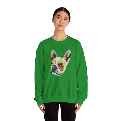 Pull en coton durable – Bouledogue français coloré