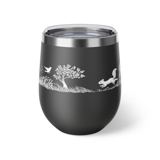 Tasse isotherme de 12 oz en inox - Motif inspiré de la nature