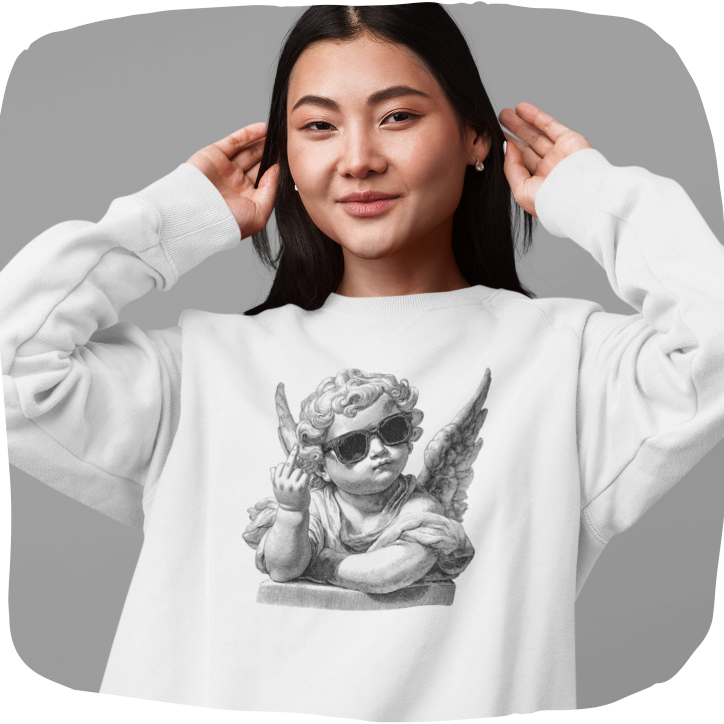 Pull en coton bio – Épaisseur moyenne – Ange rebelle