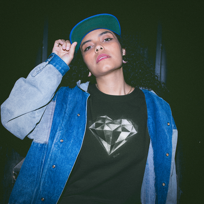 Durable cotton sweater – Diamond print