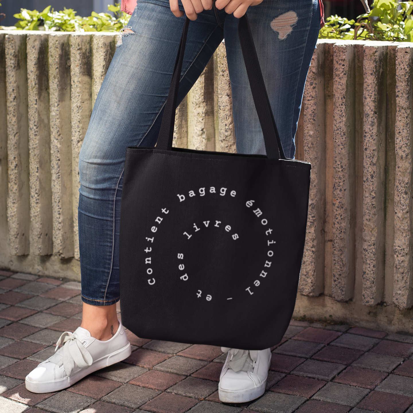 Sac tote en coton bio - Citation amusante pour fans de lecture