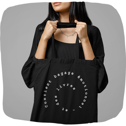 Sac tote en coton bio - Citation amusante pour fans de lecture