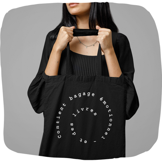 Organic cotton tote bag - Fun quote for reading fans