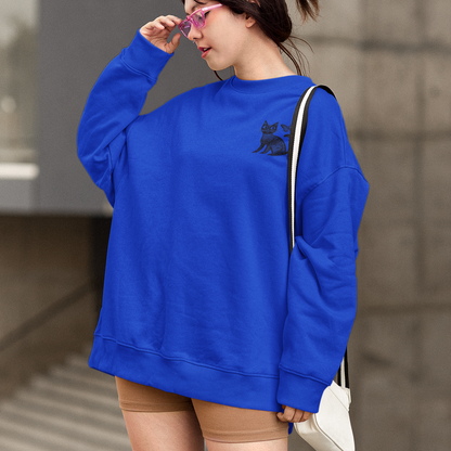 Pull écolo - Motif de chat - rose zombie