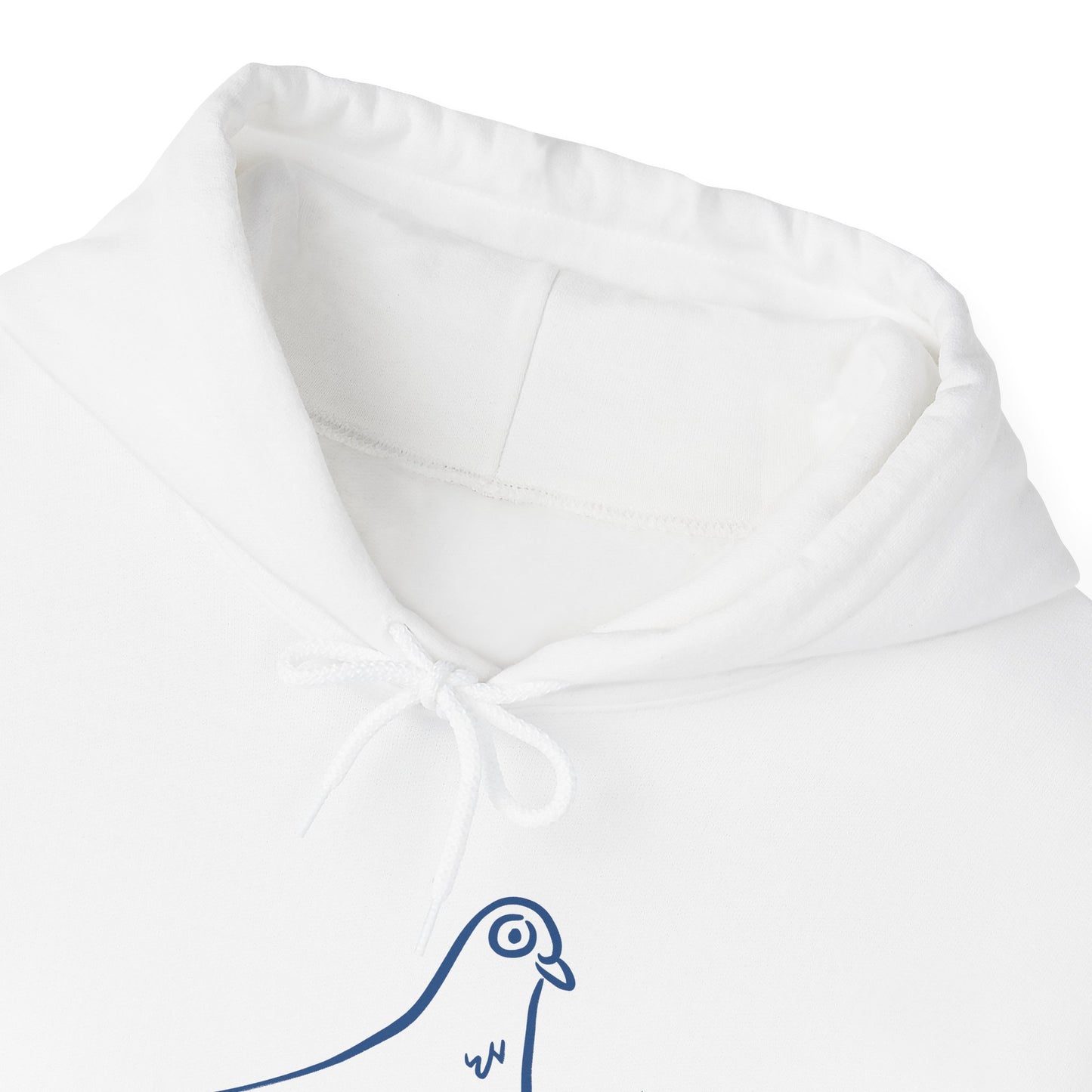 Sweat à capuche en coton durable – Pigeon à roulettes