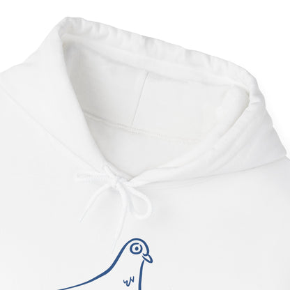 Sweat à capuche en coton durable – Pigeon à roulettes