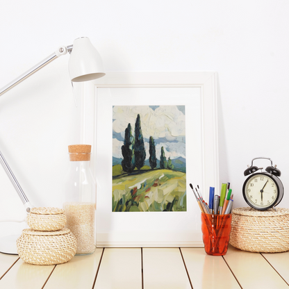 Poster imprimé écolo - Paysage bucolique des Cantons de l'Est