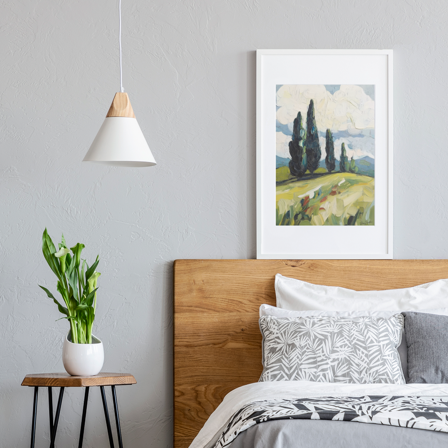 Poster imprimé écolo - Paysage bucolique des Cantons de l'Est