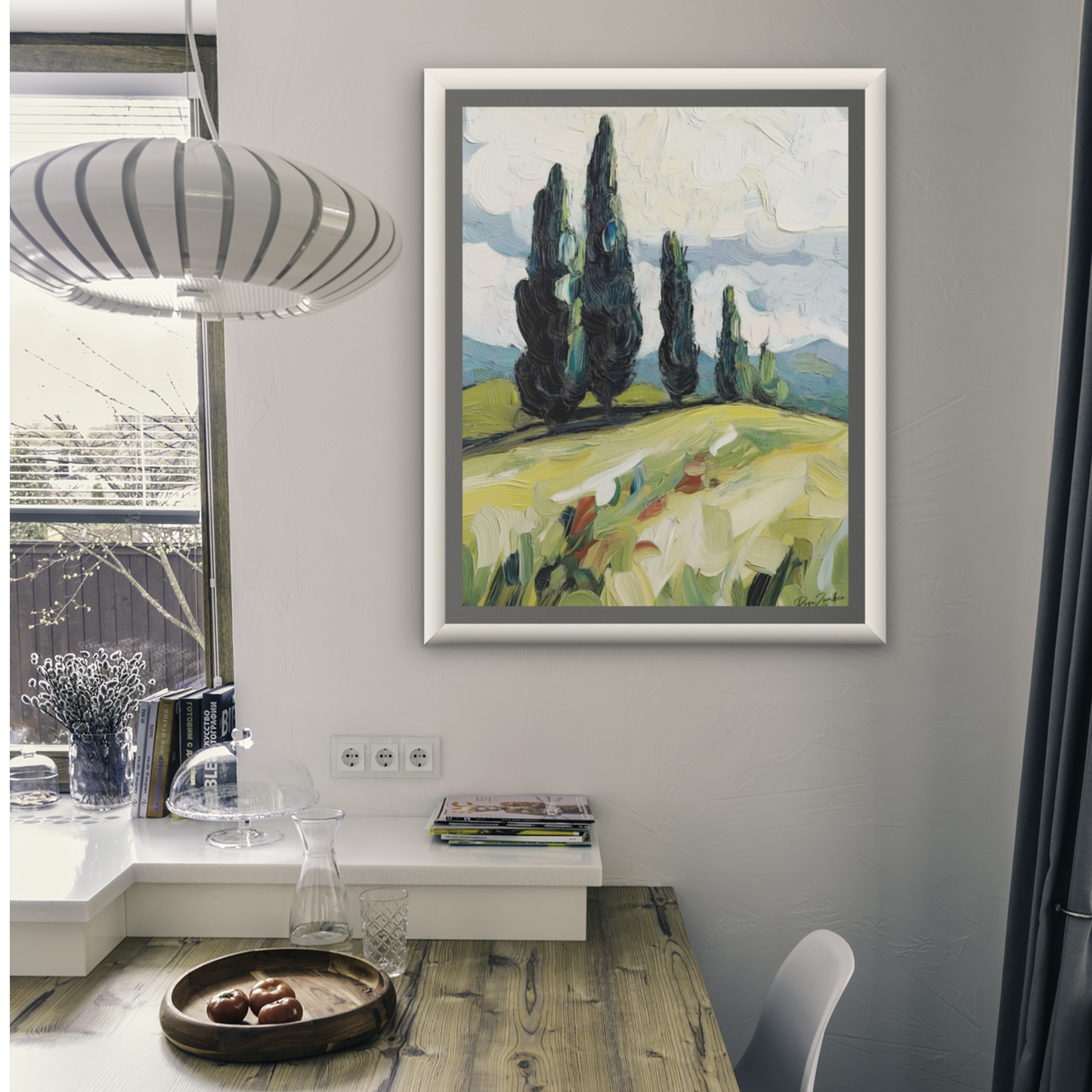Poster imprimé écolo - Paysage bucolique des Cantons de l'Est