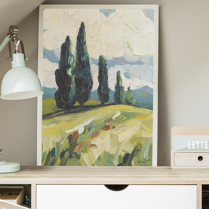 Poster imprimé écolo - Paysage bucolique des Cantons de l'Est