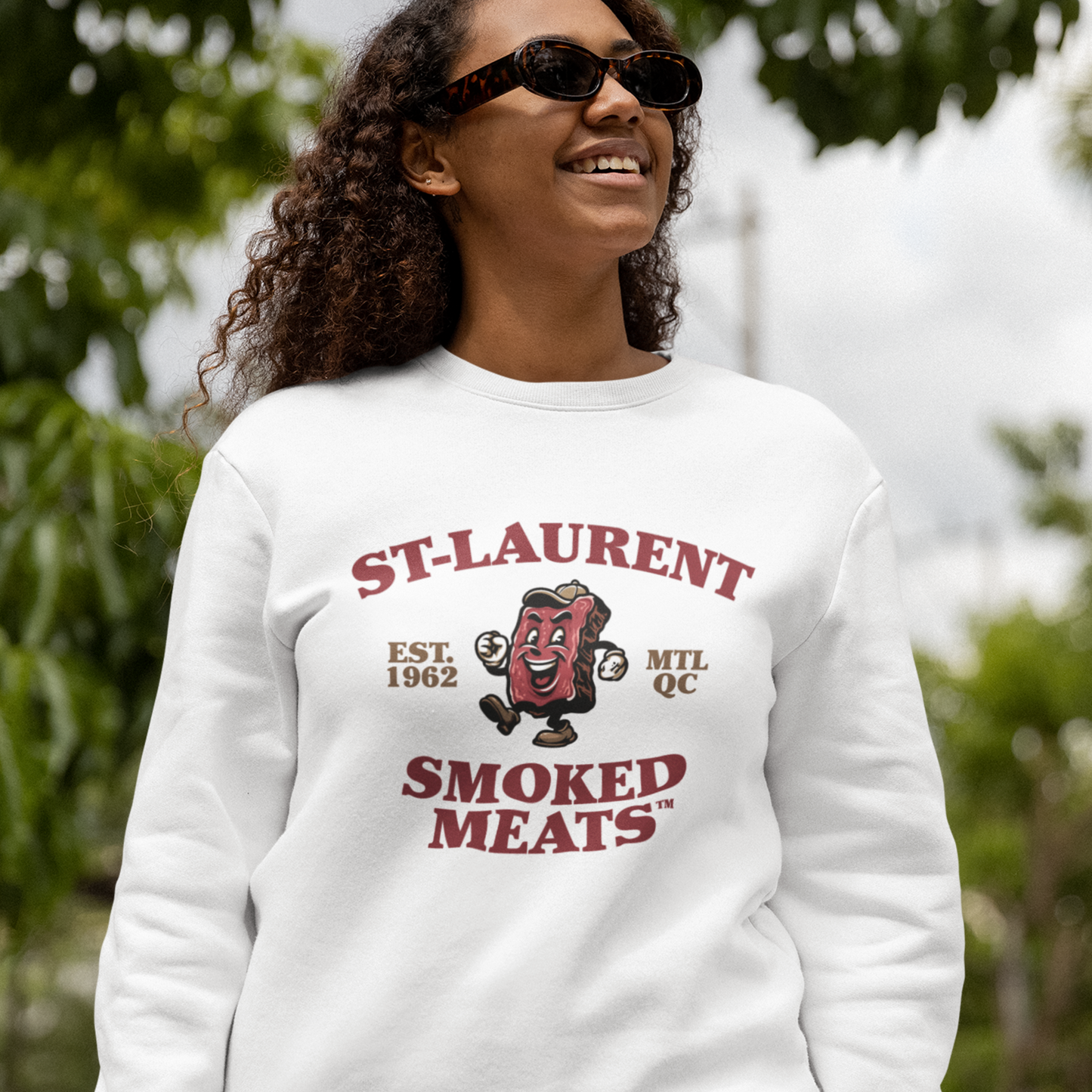 Pull en coton bio – Épaisseur moyenne – Smoked Meat