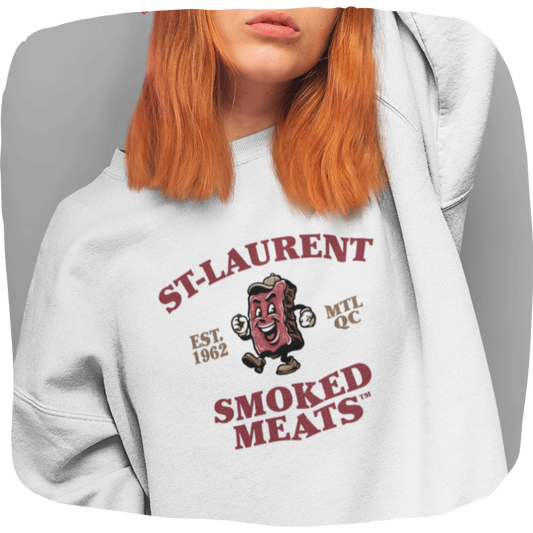 Pull en coton bio – Épaisseur moyenne – Smoked Meat