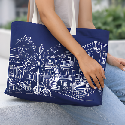 Large tote bag – Plateau Mont-Royal neighbourhood