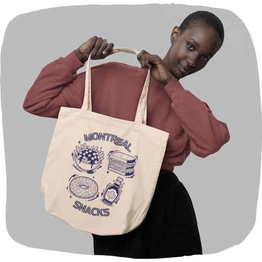 Sac tote en coton écolo - Montreal snacks