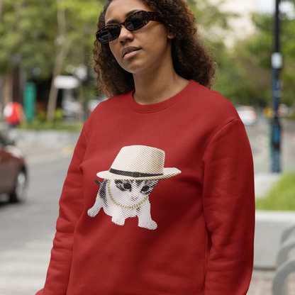 Pull en coton éthique - Chaton gangster
