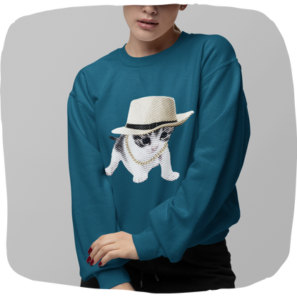 Pull en coton éthique - Chaton gangster