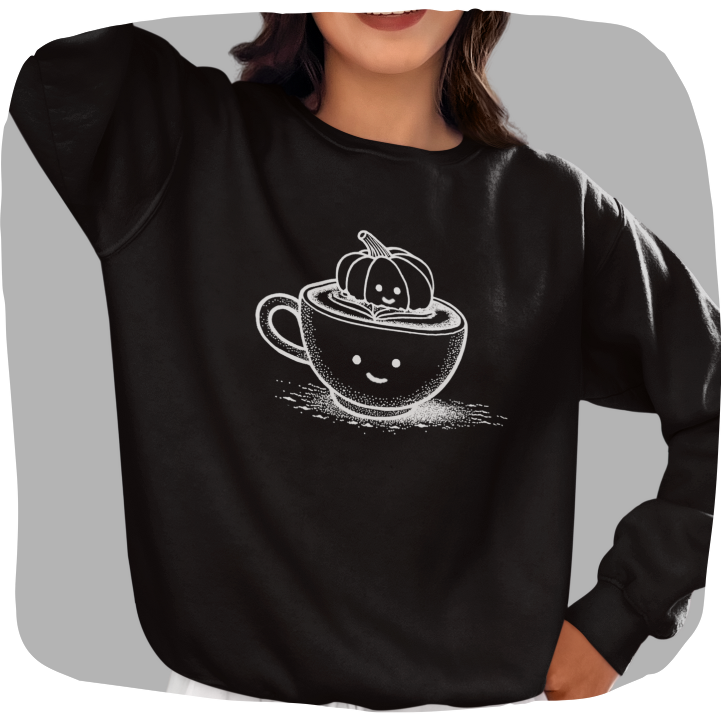 Organic cotton sweater – Medium weight – Pumpkin latte